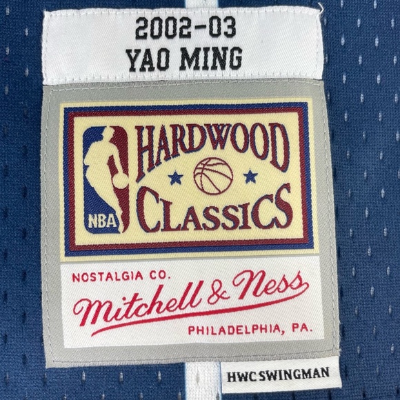 Mitchell and Ness Swingman Jersey Houston Rockets Road 2002-03 Yao Ming SZ M - Picture 9 of 13